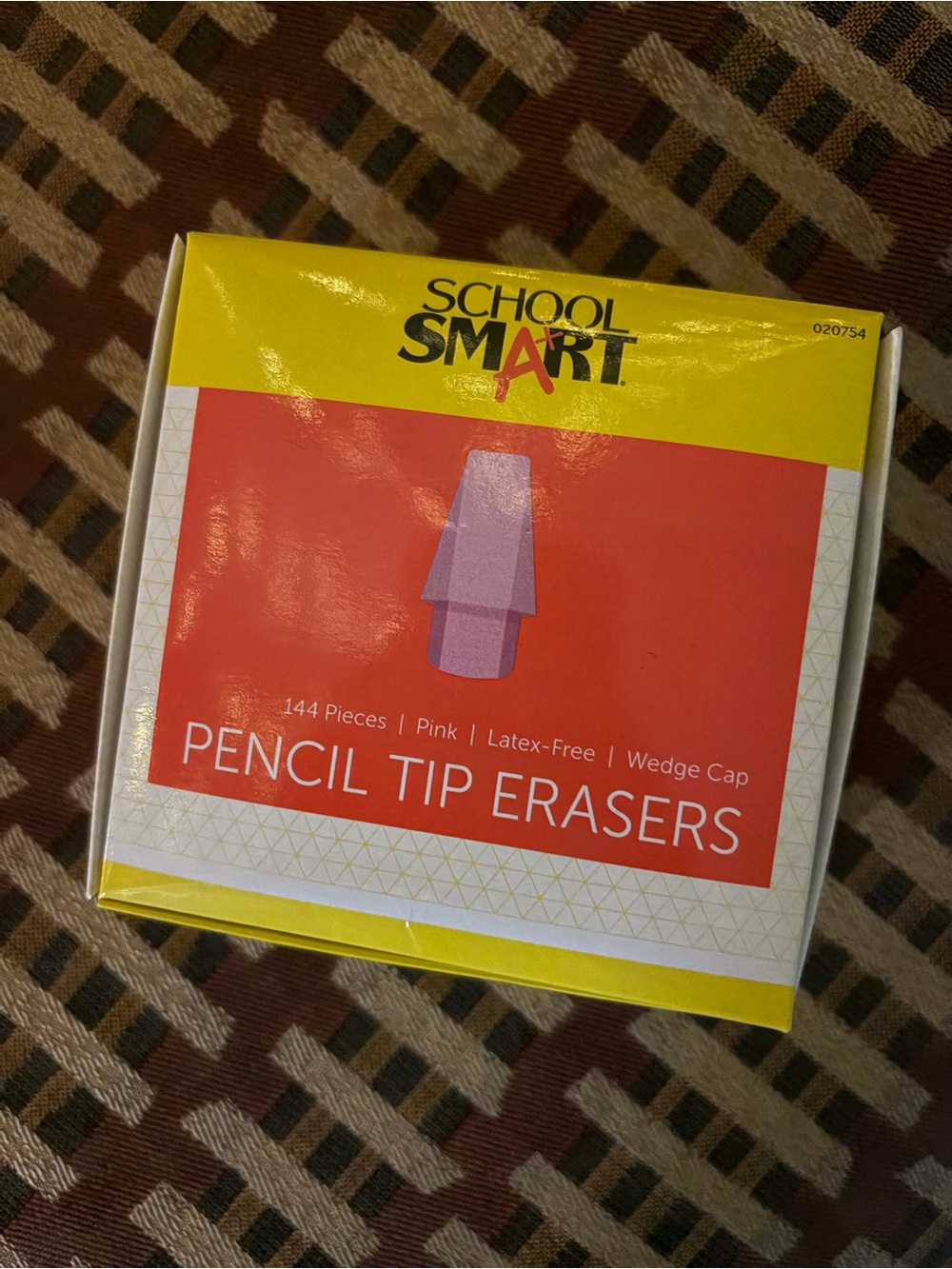 Pink Pencil Tip Erasers - Pack of 144